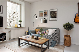 Thiết kế nội thất căn hộ chung cư 47m2 phong cách Scandinavian